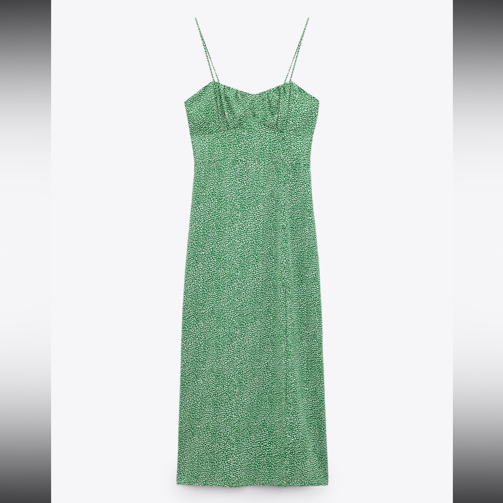 Zara ANIMAL PRINT DRESS with slit
